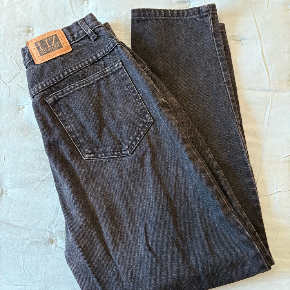 Women’s Vintage Washed Black Jeans